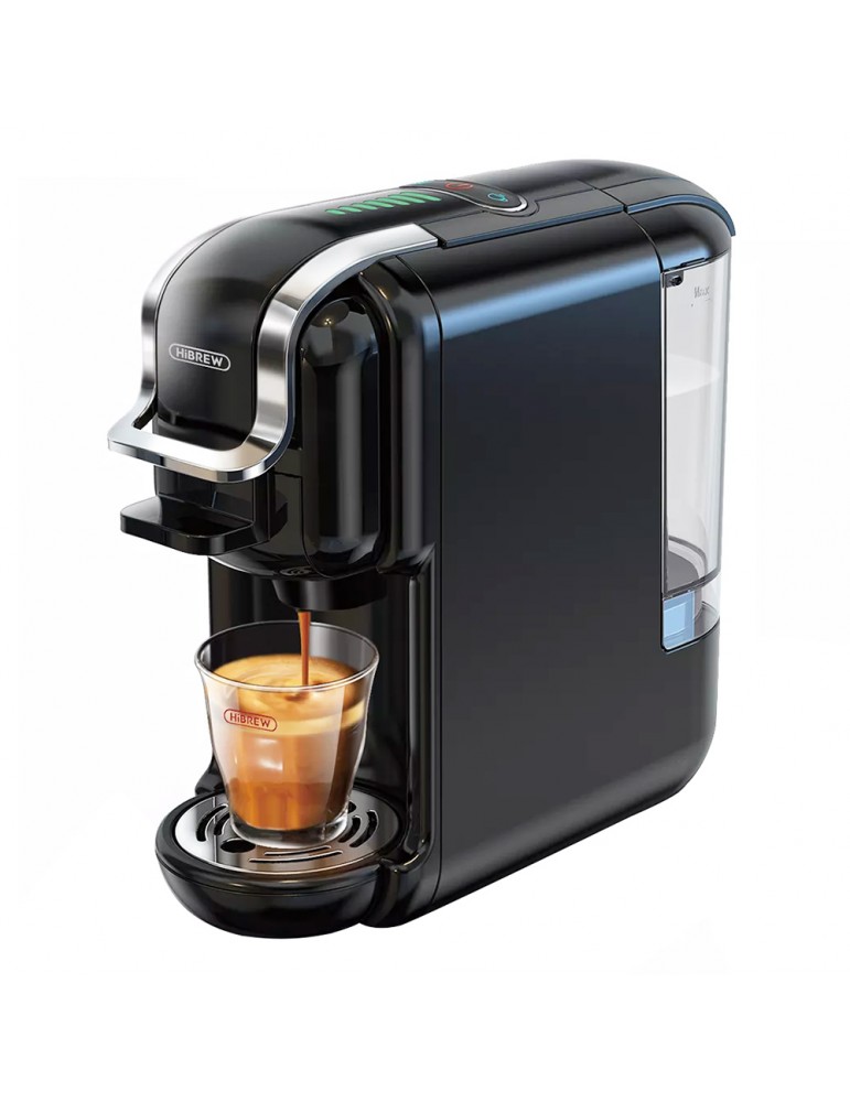 HiBREW H2B Caffettiera 5 in 1 con linea di livello dell'acqua, macchina per  caffè a capsule caldo/freddo a 19 bar