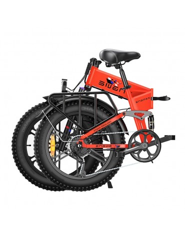 Bicicletta elettrica pieghevole Engwe X 20 Inch Fat Tire, motore 250W,  batteria 48V 13Ah - Rosso