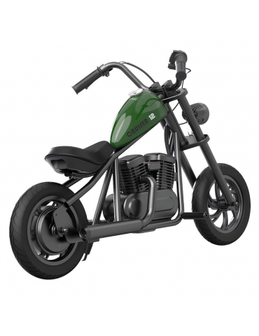 Hyper GOGO Cruiser 12 Moto elettrica per bambini, pneumatici da 12 pollici,  motore da 160W, batteria da 21,9V 5,2Ah - Verde