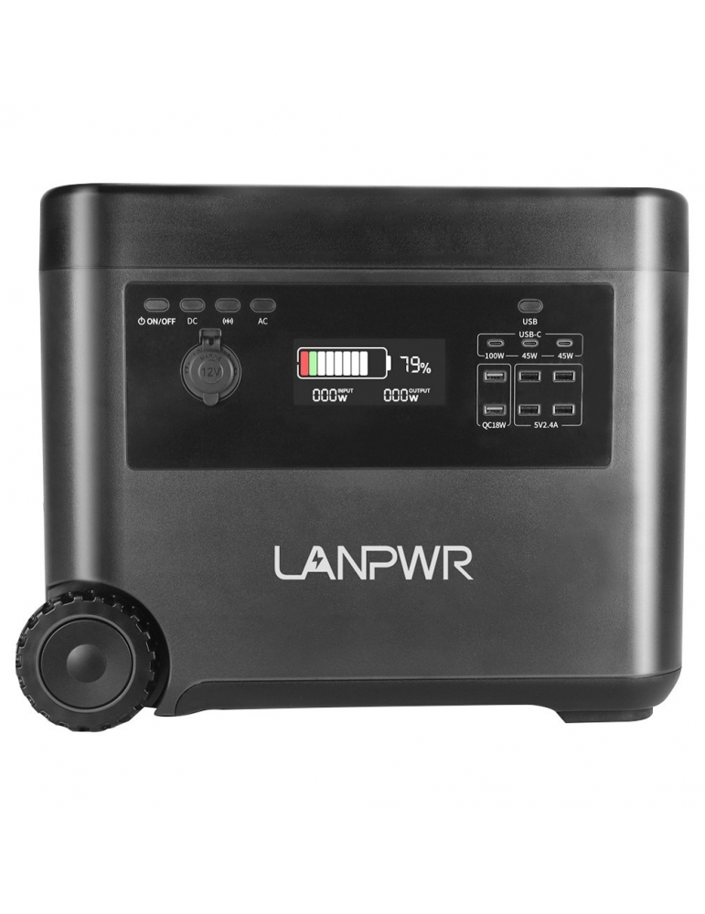 LANPWR Centrale elettrica portatile, generatore solare LifePo4 da 2160Wh