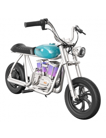 HYPER GOGO Pioneer 12 Plus con App Moto Elettrica per Bambini, 5.2Ah 160W  con Pneumatici 12'x3' - Blu