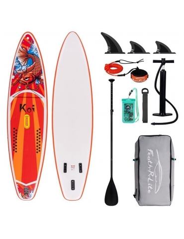 FunWater SUPFR01E Stand Up Paddle Board 350*84*15cm - Rosso