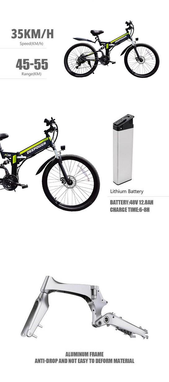 Acquista Nuovo X50 bici elettrica Fat Tire 20 pollici Mountain Ebike 750W  Motore 48V 12.8AH Batteria Strada Spiaggia Moto Power bicicletta elettrica