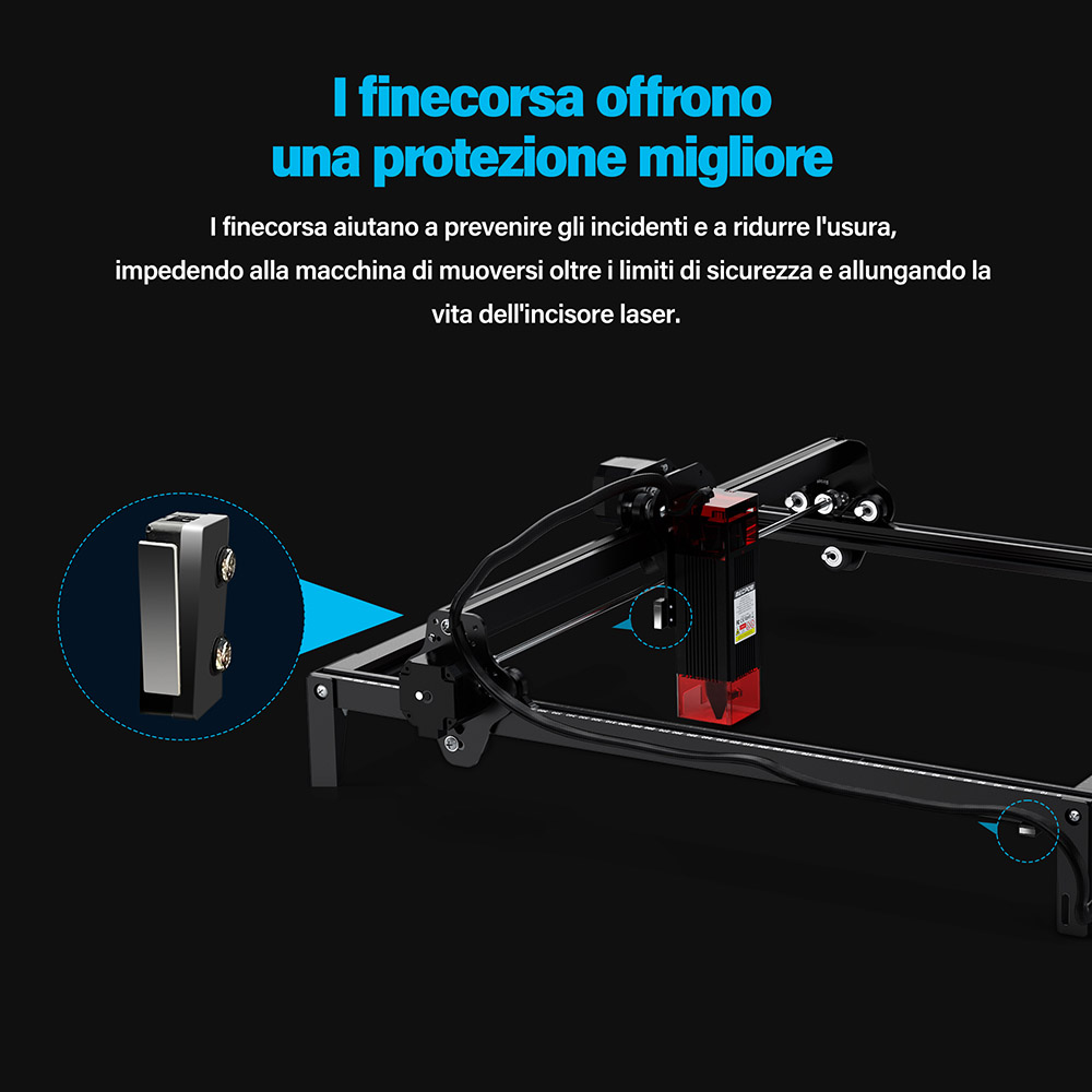 Mecpow X3 5W incisione laser + H44 440 * 440 mm incisione tavolo