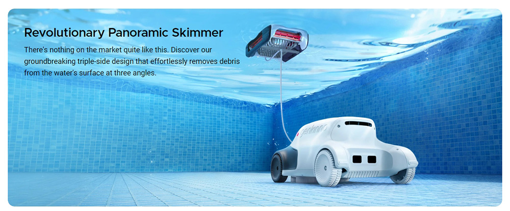 Genkinno P2 Master Kit Robot Pool Vacuum, 2500GPH Suction Power, 120 Mins Runtime, with Big Basket Capacity, App OTA 