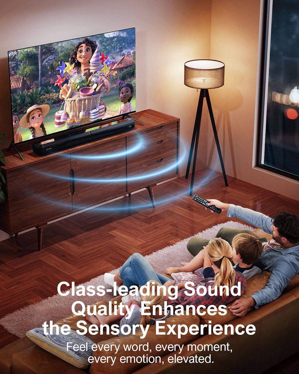 Ultimea Apollo S40 2.2CH Soundbar for TV Devices, Separable 2-in-1, Bluetooth 5.0, Built-in 2 Tweeters and 2 Woofers