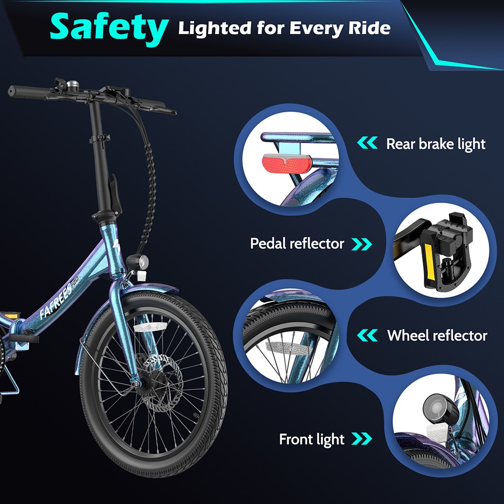 Fafrees F20 Lasting Electric Bike  250W Motor  36V 18 2Ah Battery  20*1 95'' Tires  25km/h Max Speed  120km Max Range  Mechanic