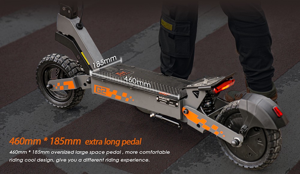 Kukirin G2 Foldable Electric Scooter 800W Motor 48V 15Ah Battery 10-inch Tires 45km/h Max Speed 55km Range Touchscreen Di