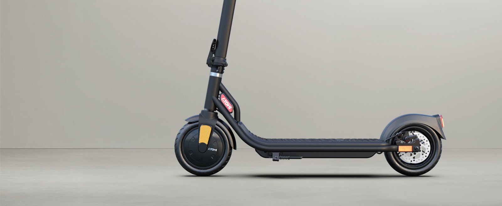 Atomi E20 Electric Scooter 8 5 inch Air Tire 250W Motor  Max Output 500W  36V 7 5Ah Battery 30km Range Dual Brake 120kg