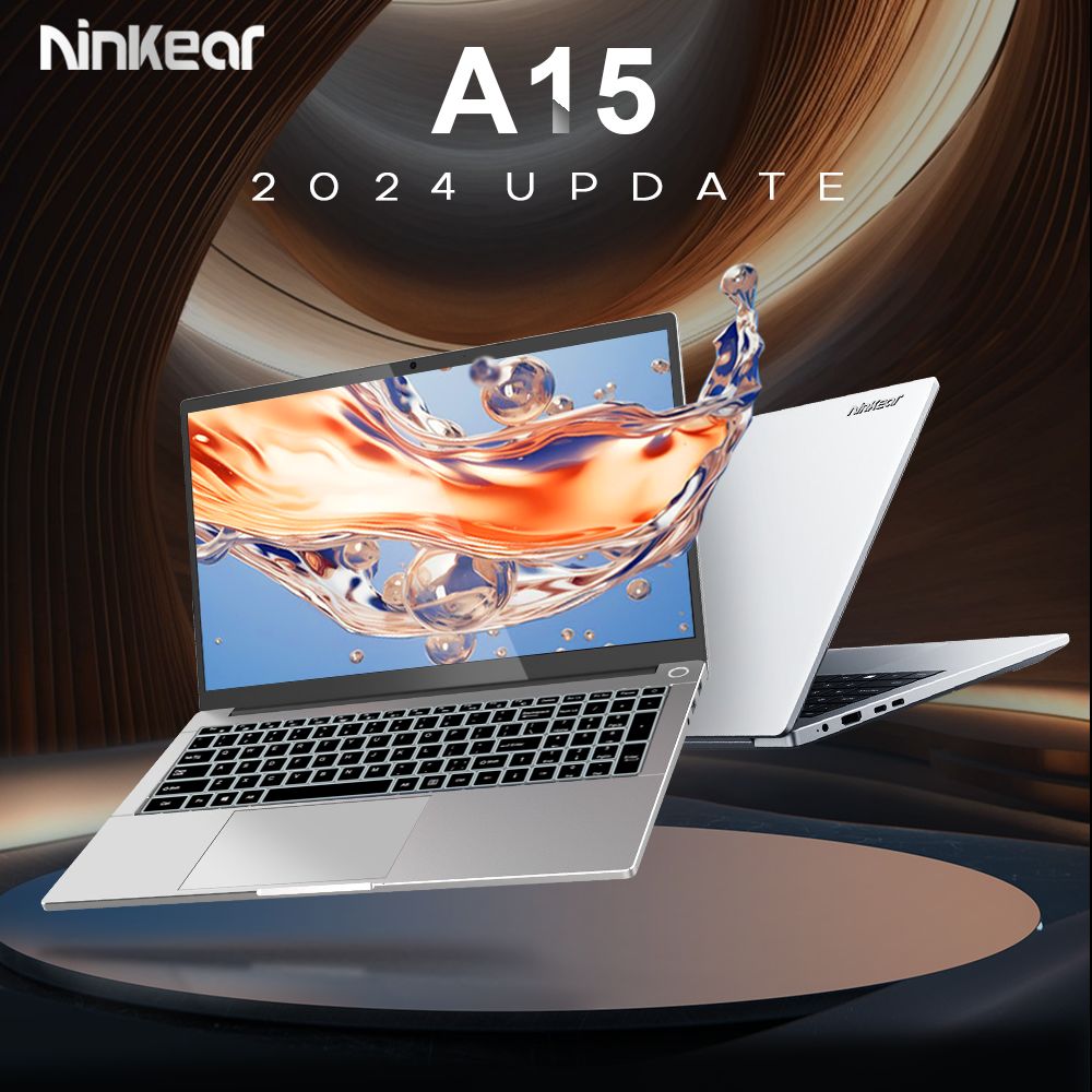 Ninkear A15 Laptop  15 6'' 1920*1080 IPS Screen  AMD Ryzen 5 5500U 6 Cores Max 4 0GHz  16GB RAM 512GB SSD  2 4/5GHz WiFi Blueto