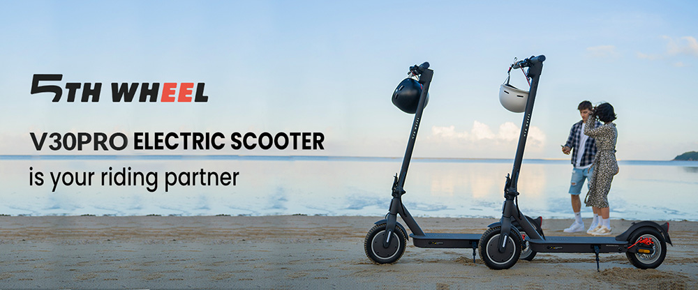 5TH WHEEL V30PRO Electric Scooter ABE Certification  350W Motor  36V 7 5AH Battery  10-inch Tire  20km/h Max Speed  32km Range 