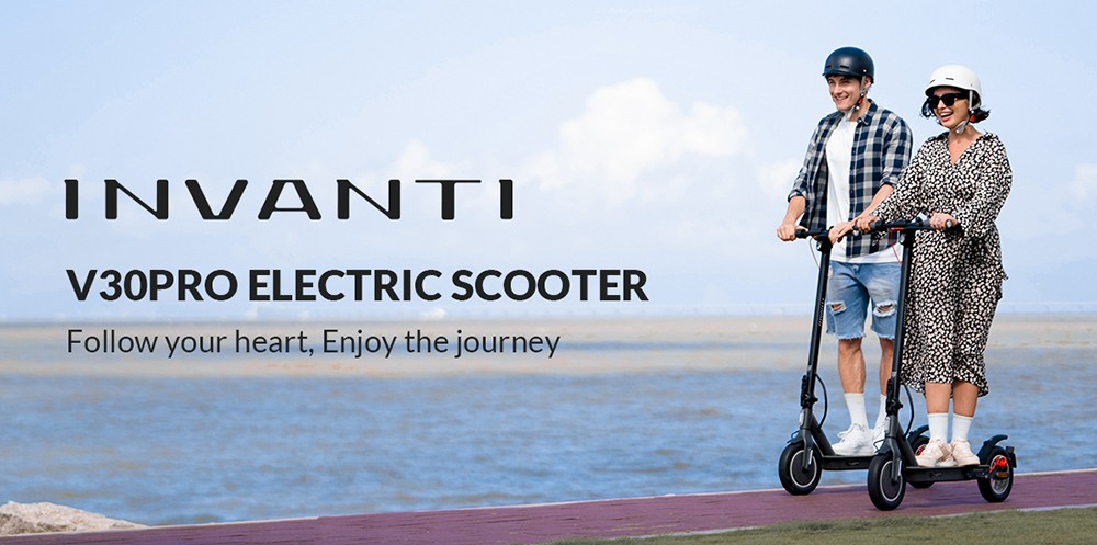 INVANTI V30PRO Electric Scooter  10-inch Tire  350W Motor  36V 7 5AH Battery  10-inch Tire  25km/h Max Speed  32km Range  Rear 