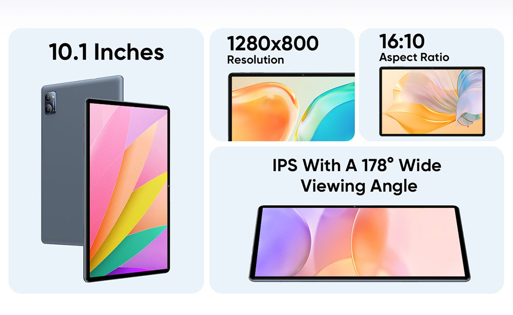 N-one NPad Y Tablet  10 1-inch 1280*800 IPS Touchscreen  Rockchip 3562 4 Cores 2 0GHz  Android 13  4GB 4GB Expansion RAM 128GB 