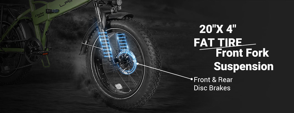 LAIFOOK Cityfun Electric Bike  250W Brushless Motor  48V 10 4AH Battery  20 x 4 0 Inch Fat Tires  25km/h Max Speed  70km Range 