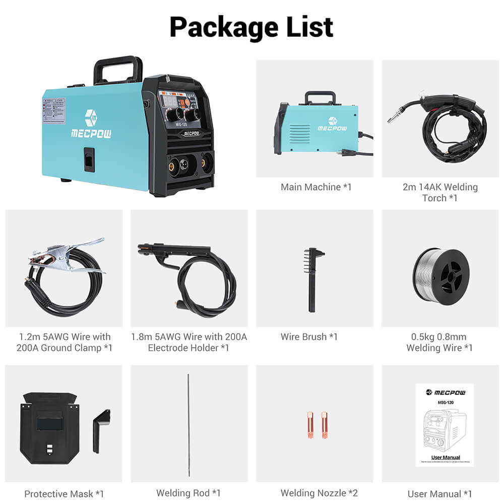 Gasless MIG-120 welding machine