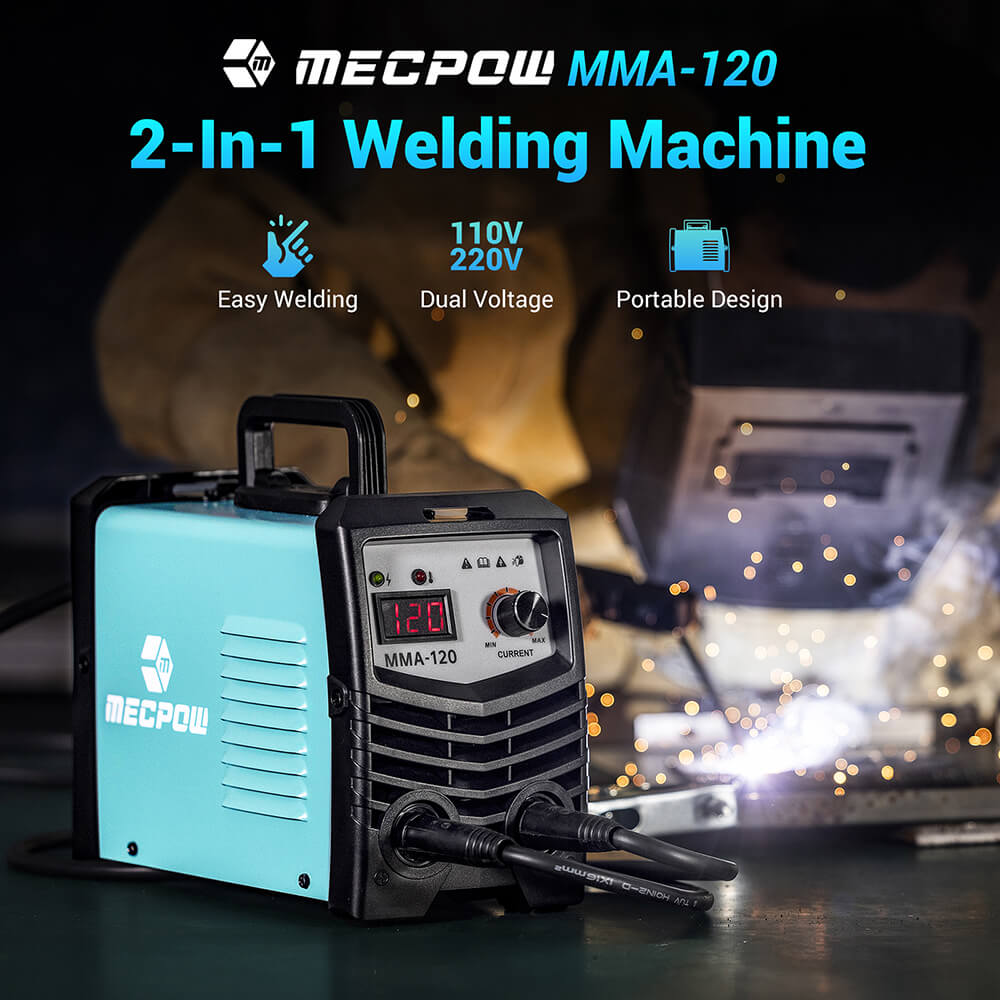 Mecpow Stick Welder MMA-120 Dual Voltage Blue