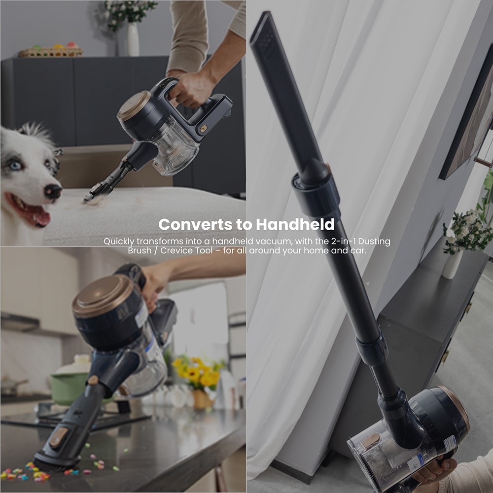 Proscenic P11 Lite Cordless Vacuum Cleaner  Max 28 kPa Suction  Up to 35min Runtime  LED Screen  Auto De-Tangles Hair  180° Sw