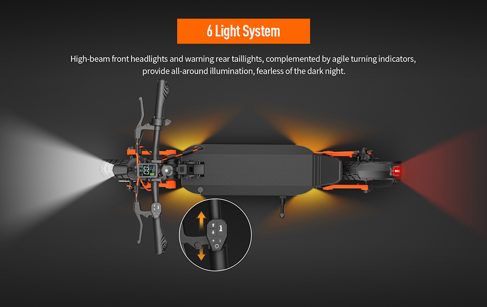 Joyor S8-S-Z Electric Scooter with Turn Signal  600W*2 Motor  48V 26Ah Battery  10-inch Tire  55km/h Max Speed  75km Range  Dua