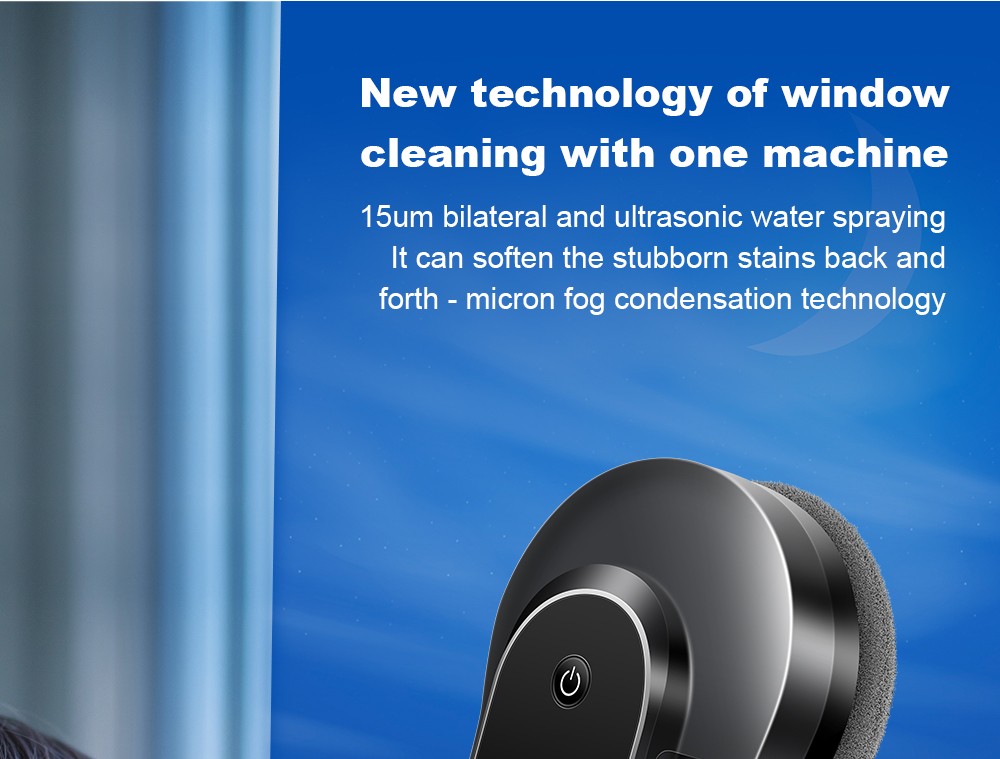 LIECTROUX YW810 Robot Window Cleaner  2-Way Water Spray  Dry 