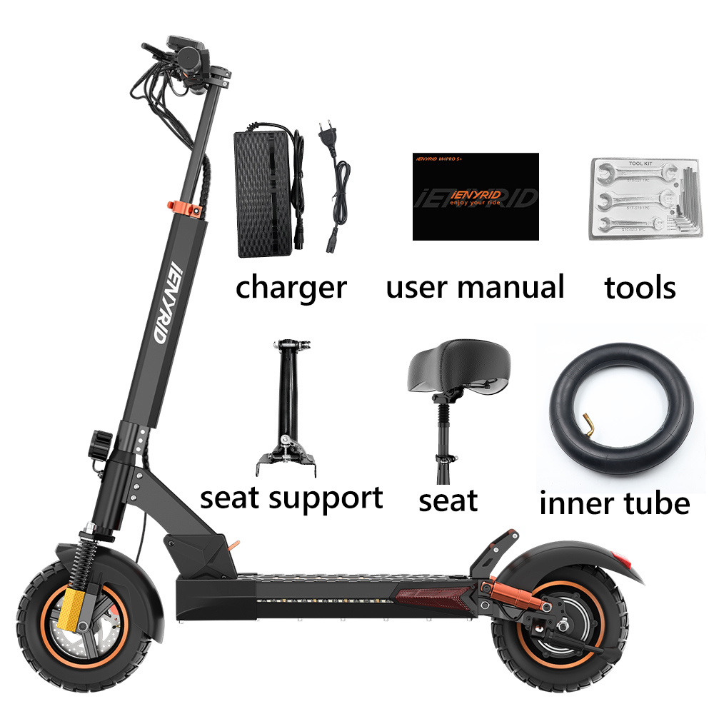 IENYRID M4 Pro S  Electric Scooter  800W Motor  48V 12 5AH Battery  10-inch Tire  45km/h Max Speed  20-30km Range  Dual Disc Br