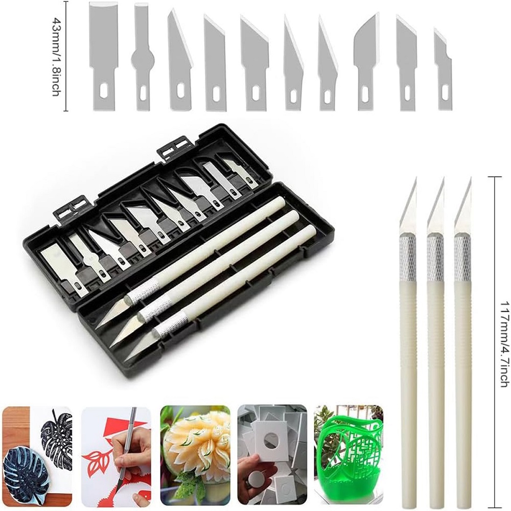 42Pcs Mintion 3D Printer Tools Kit  Includes Deburring Tool  Hobby Knife Set  Art Knife Set  Removal Tools  Tube Cutter