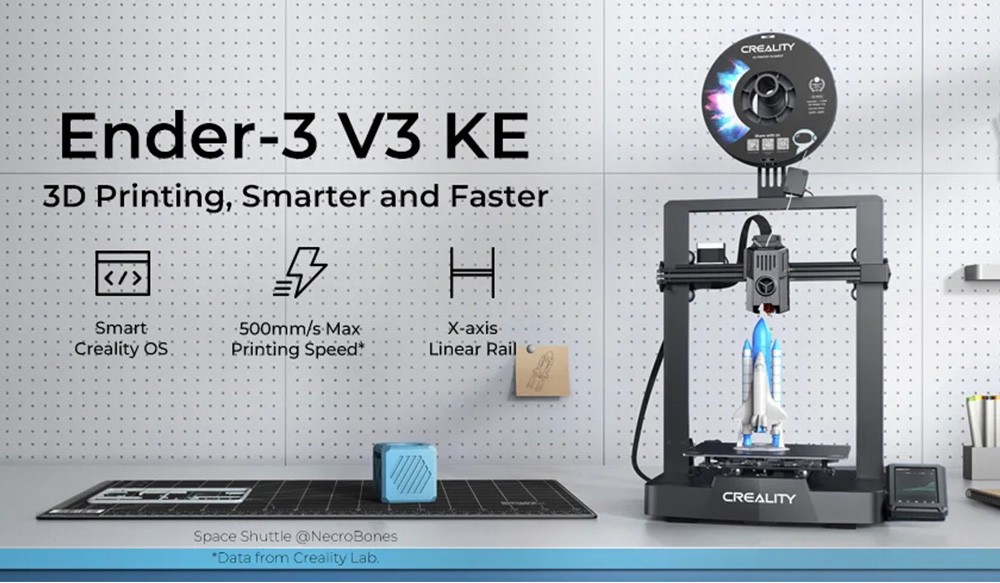 Creality Ender-3 V3 KE 3D Printer  Auto Leveling  0  1mm Printing Accuracy  500mm/s Max Printing Speed  220*220*240mm