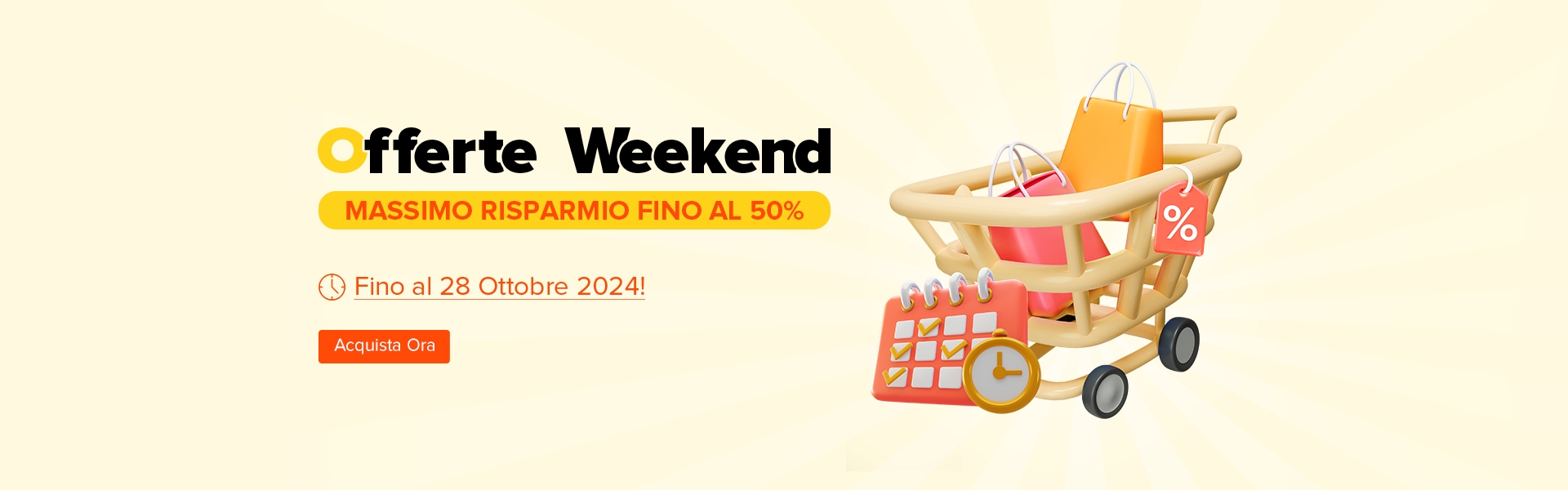 Offerte Weekend: Approfitta delle offerte a tempo limitato ogni fine settimana!