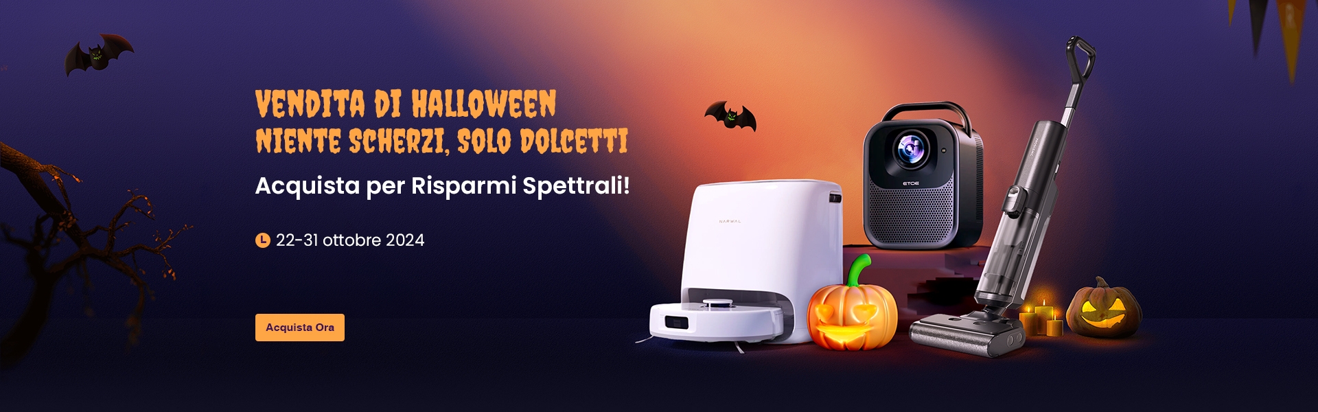 Vendita di Halloween - Risparmi Spettrali su Proiettori ETOE e Altro! Solo €349!